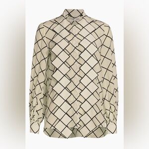 Oscar de la Renta

Tie-Neck Grid-Print Crepe de Chine Blouse